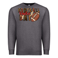 Charcoal Heather football kinda day Premium Sweatshirt - FaDigitalArtStudio