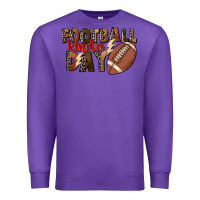 Purple football kinda day Premium Sweatshirt - FaDigitalArtStudio