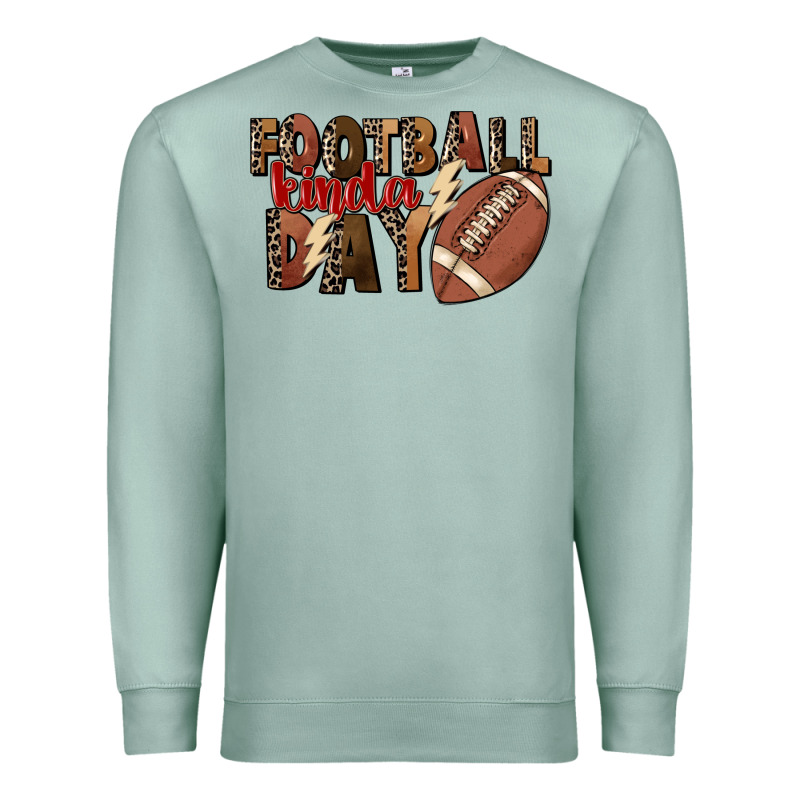 Football Kinda Day Premium Sweatshirt by FaDigitalArtStudio | Teevron