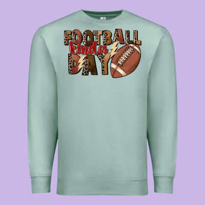 Football Kinda Day Premium Sweatshirt Designed By Fadigitalartstudio