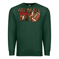 Sports Green football kinda day Premium Sweatshirt - FaDigitalArtStudio
