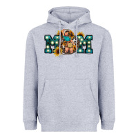 Heather Grey Western Mom Mother's Day Heavyweight Hoodie - FaDigitalArtStudio