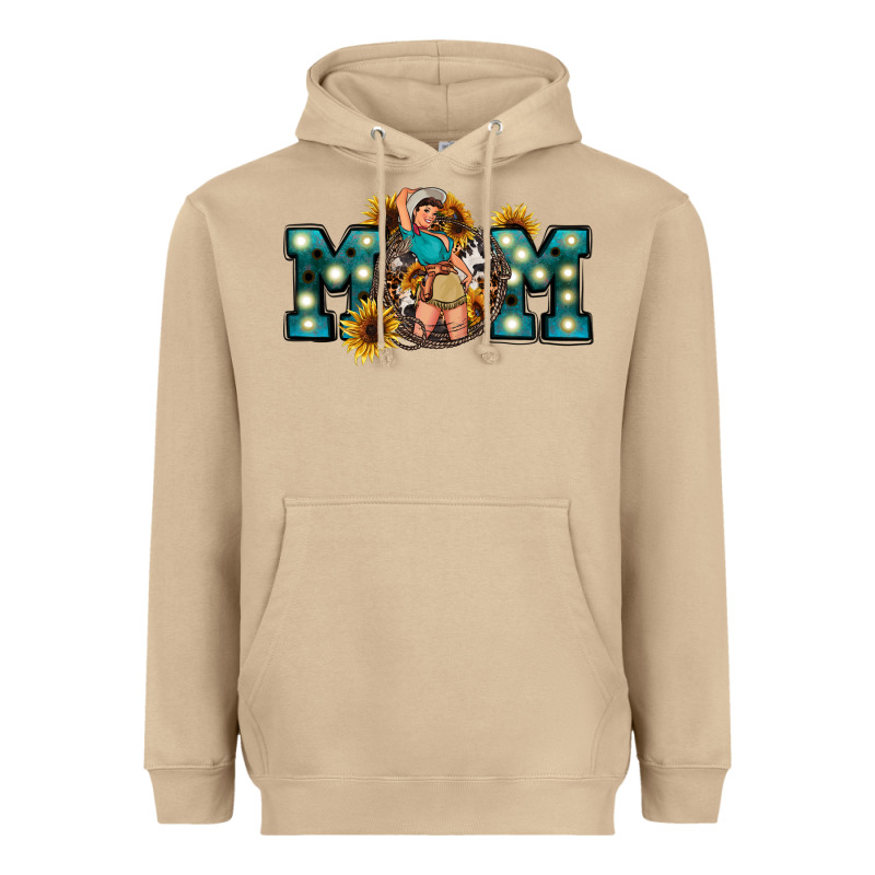 Western Mom Mother's Day Heavyweight Hoodie by FaDigitalArtStudio | Teevron
