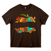 Chocolate Brown custom pumpkin name Heavy Core Tee - NancyCooperArtShop