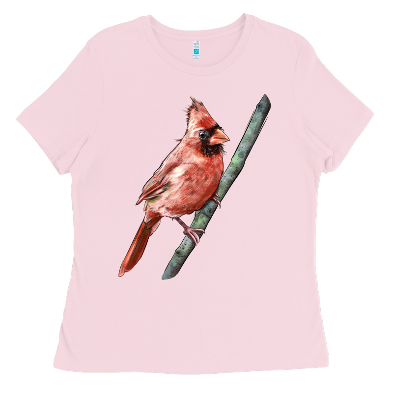 Northern Cardinal Bird Ladies Tee by LillyAllenDesigns | Teevron