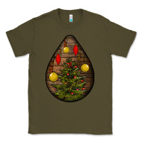 Army Green christmas  teardrop Classic Tee - BundleAndBundleShop