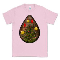 Bubblegum Pink christmas  teardrop Classic Tee - BundleAndBundleShop