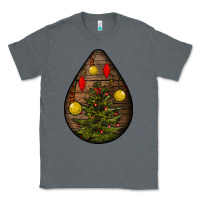Charcoal Heather christmas  teardrop Classic Tee - BundleAndBundleShop