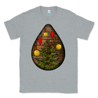 Heather Grey christmas  teardrop Classic Tee - BundleAndBundleShop