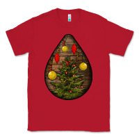 Red christmas  teardrop Classic Tee - BundleAndBundleShop