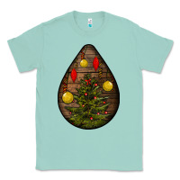 Seafoam christmas  teardrop Classic Tee - BundleAndBundleShop