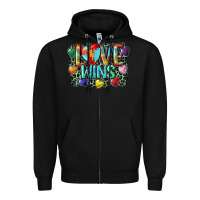 Black Love wins Zipper Hoodie - CowGirlArtShop