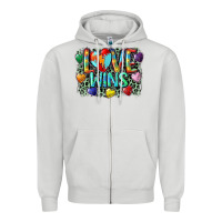 Dove Grey Love wins Zipper Hoodie - CowGirlArtShop