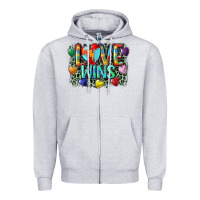 Heather Grey Love wins Zipper Hoodie - CowGirlArtShop