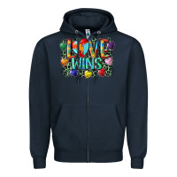 Navy Love wins Zipper Hoodie - CowGirlArtShop