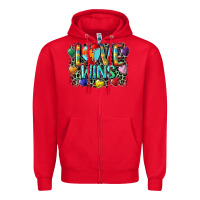 Red Love wins Zipper Hoodie - CowGirlArtShop