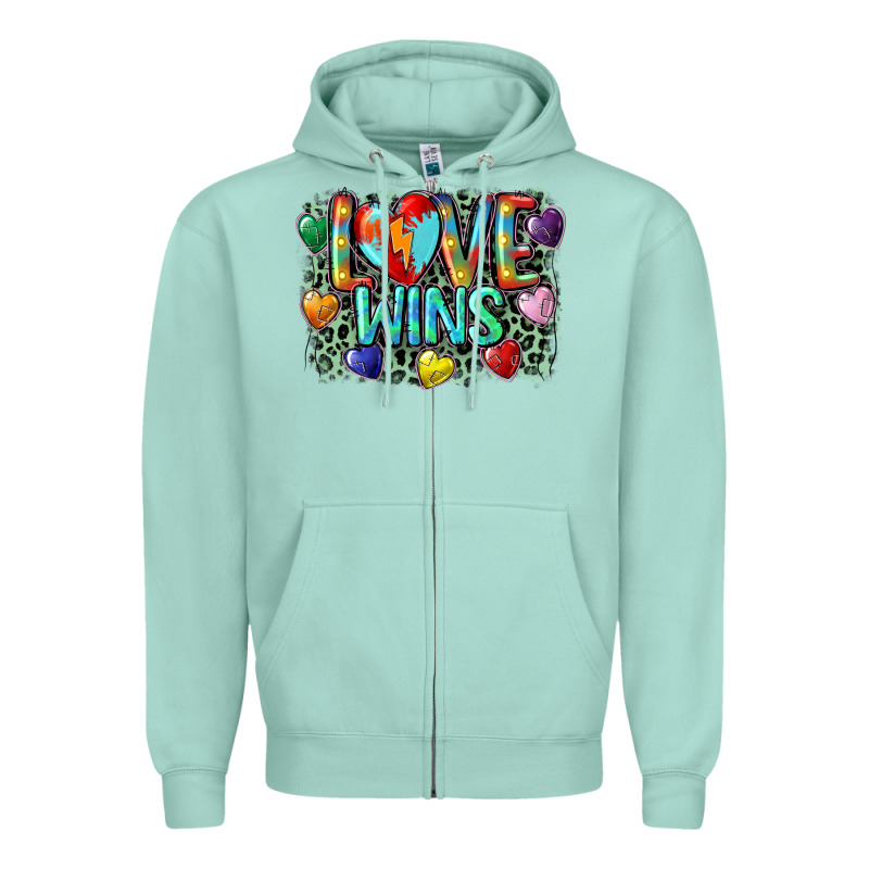 Love Wins Zipper Hoodie by CowGirlArtShop | Teevron