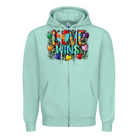 Seafoam Love wins Zipper Hoodie - CowGirlArtShop