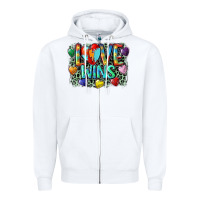 White Love wins Zipper Hoodie - CowGirlArtShop