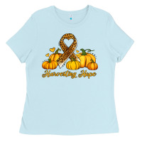 Baby Blue harvesting hope Ladies Tee - Jasminsmagicworld