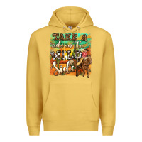 Antique Gold take a ride on the wild side Premium Hoodie - OliviaCreatesArt