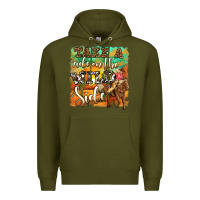 Army Green take a ride on the wild side Premium Hoodie - OliviaCreatesArt