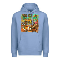 Colony Blue take a ride on the wild side Premium Hoodie - OliviaCreatesArt