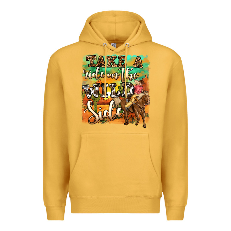 Take A Ride On The Wild Side Premium Hoodie by OliviaCreatesArt | Teevron