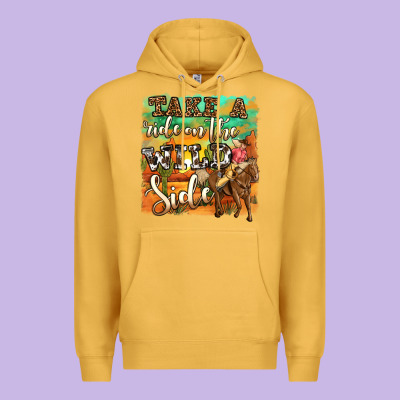 Take A Ride On The Wild Side Premium Hoodie Designed By Oliviacreatesart