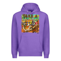 Purple take a ride on the wild side Premium Hoodie - OliviaCreatesArt
