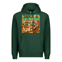 Sports Green take a ride on the wild side Premium Hoodie - OliviaCreatesArt