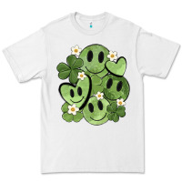 White st. patrick's day green smile Premium Tee - MaliasSmallBusiness