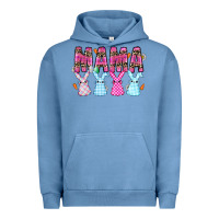 Pigment Pebble Blue Easter Day Mamaa Urban Hoodie - CowhideDigitalArt