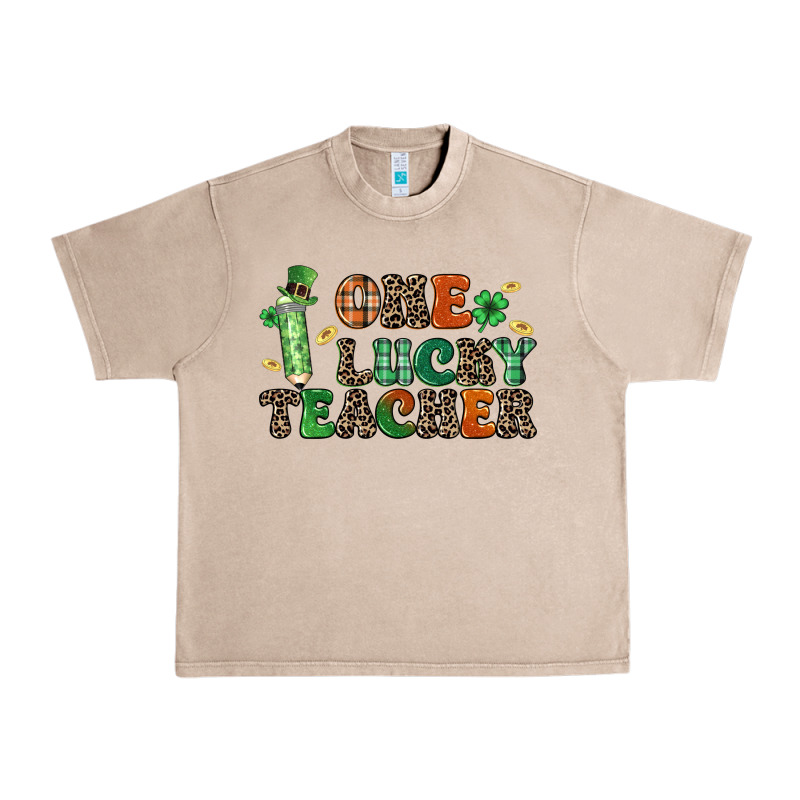 One Lucky Teacher Urban Heavy Tee by LillyAllenDesigns | Teevron
