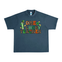 Midnight Navy one lucky teacher Urban Heavy Tee - LillyAllenDesigns