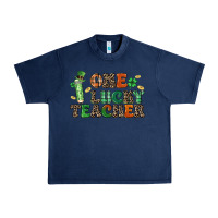 Navy one lucky teacher Urban Heavy Tee - LillyAllenDesigns