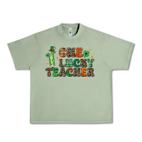 Oil Green one lucky teacher Urban Heavy Tee - LillyAllenDesigns