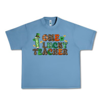 Pebble Blue one lucky teacher Urban Heavy Tee - LillyAllenDesigns