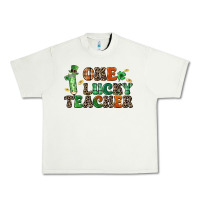 Pistachio one lucky teacher Urban Heavy Tee - LillyAllenDesigns