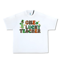 White one lucky teacher Urban Heavy Tee - LillyAllenDesigns