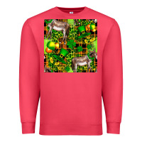 Cardinal St. Patrick's Donkey With Leprechaun Premium Sweatshirt - FaDigitalArtStudio
