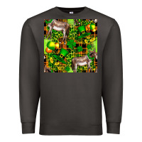 Smoke St. Patrick's Donkey With Leprechaun Premium Sweatshirt - FaDigitalArtStudio