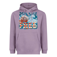 Lavender Born to be free Heavyweight Hoodie - FaDigitalArtStudio