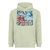 Matcha Born to be free Heavyweight Hoodie - FaDigitalArtStudio