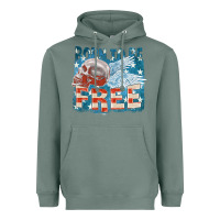 Sage Born to be free Heavyweight Hoodie - FaDigitalArtStudio