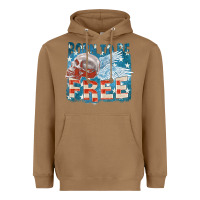 Toasted Coconut Born to be free Heavyweight Hoodie - FaDigitalArtStudio