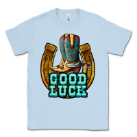 Dusty Blue good luck Classic Tee - JahusDesignShop