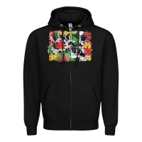 Black Autism background Zipper Hoodie - CowGirlArtShop