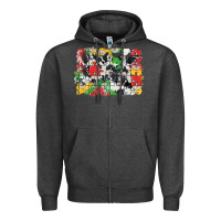 Charcoal Heather Autism background Zipper Hoodie - CowGirlArtShop