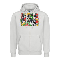 Dove Grey Autism background Zipper Hoodie - CowGirlArtShop